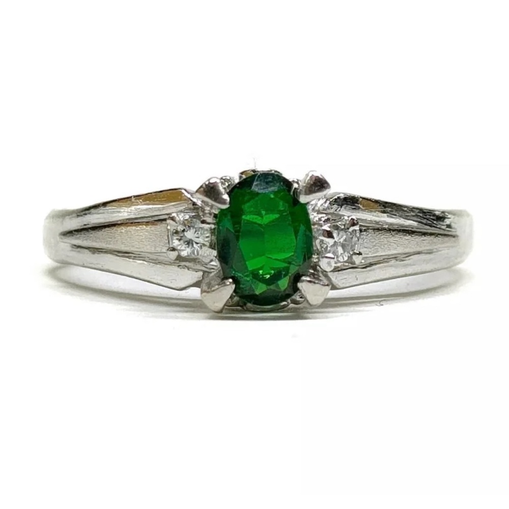 Real solid platinum ring
